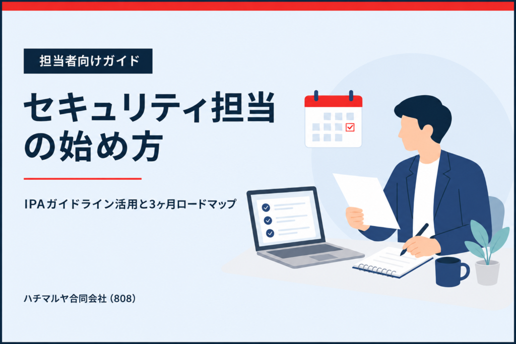 IPAガイドラインと3ヶ月ロードマップ｜ハチマルヤ合同会社（808）