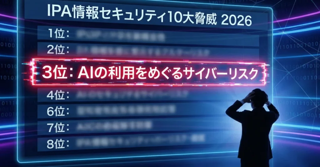 【IPA発表】AIリスクが初登場で3位に急浮上。セキュリティ担当者が今すぐ知るべき『見えない脅威』の正体